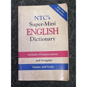 NTC'S Super-Mini English PB Dictionary Includes Pronunciations Richard A Spears